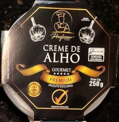 Patê de creme de alho tradicional