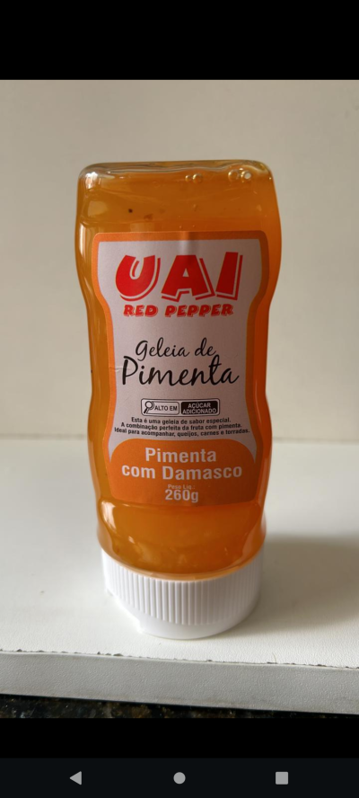 Geleia de pimenta com damasco